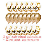 Sequined Latex Balloons for Birthday & Wedding Decorations – 12 Inch Colorful Party Balloons
