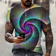 Men's Black Tech 3D Printed Short Sleeve T-Shirt  EX-STOCK CANADA