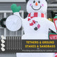 7.9 Feet Christmas Inflatable Snowman Decoration Airblown Lighted For Home Indoor Outdoor Garden Lawn Decoration Party Prop EX-STOCK Canada 