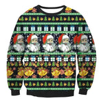Autumn Winter Fashion Ugly Christmas Sweater Santa Elf Funny Pullover Womens Mens Print Sweaters Tops Clothing - EX-STOCK CANADA