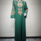 Robe pull musulmane brodée pour femmes avec corde brodée - EX-STOCK Canada