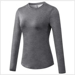 Quick Drying Breathable Long Sleeve Yoga Workout Gym T-shirt for women - EX-STOCK CANADA
