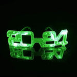 Gafas de año nuevo LED 2024 Gafas de brillo para la fiesta de la noche Decoración