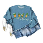 Women's Christmas Printed Long Sleeved  Pullover Sweatshirt - EX-STOCK CANADA