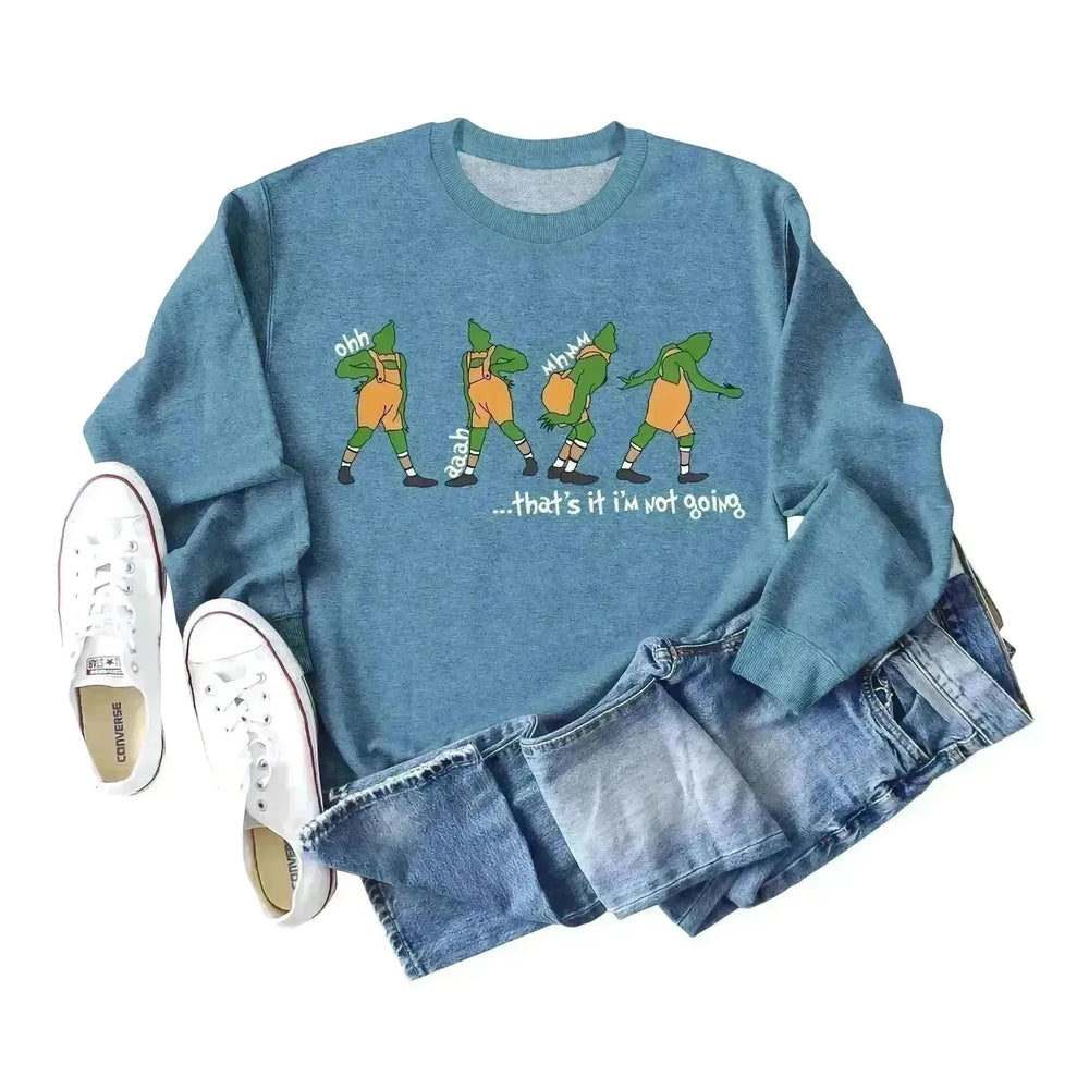 Women's Christmas Printed Long Sleeved  Pullover Sweatshirt - EX-STOCK CANADA