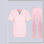 Women Nurse Uniform Female Hospital Nurse Costume V Neck Top Pants Set Nursing Uniforms Women Scrubs Set for Beauty Salon Massaging Workwear - EX-STOCK CANADA