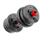 Men's Home Rubber-covered Barbell Fitness Equipment Adjustable 