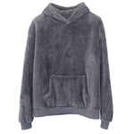 Double-sided Velvet Hooded Sweater Men's Plush Sweatshirt With Pockets EX-STOCK Canada 