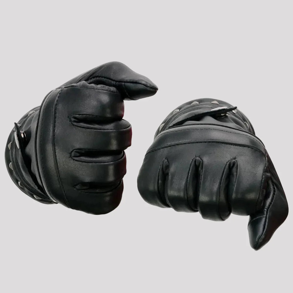 Open Road Women's Touch Tip Leather Motorcycle Gloves 