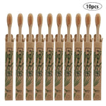 10pcs  Bamboo toothbrushes - EX-STOCK CANADA