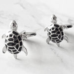 Men's Enamel Turtle Cufflinks – Copper Electroplated Animal Cufflinks | Canada & USA