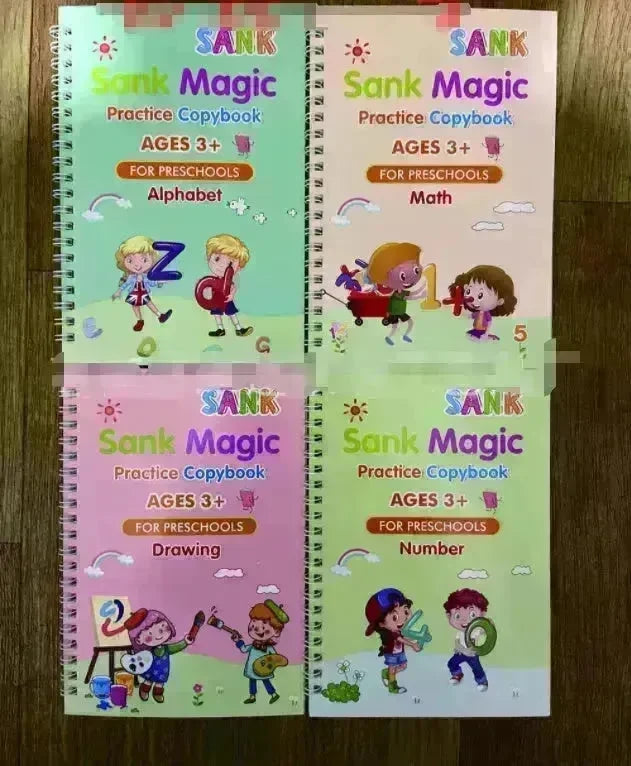 Children Sank Magic Copybook Kids Magic Calligraphy Practice Copybook - EX-STOCK CANADA