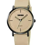 Silicone Strap Round Quartz Watch