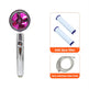 Shower Head Water Saving Flow 360 Degrees Rotating With Small Fan ABS Rain High Pressure Spray Nozzle Bathroom Accessories EX-STOCK Canada 