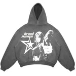 Fashion de moda para hombres y mujeres Punk Design Fleece Hoodie Woodie Top