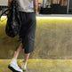 Women's Straight zip down Midi Pencil Skirt street style - EX-STOCK CANADA