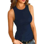 Plain Round Neck Slim fit Vest top For Women - EX-STOCK CANADA