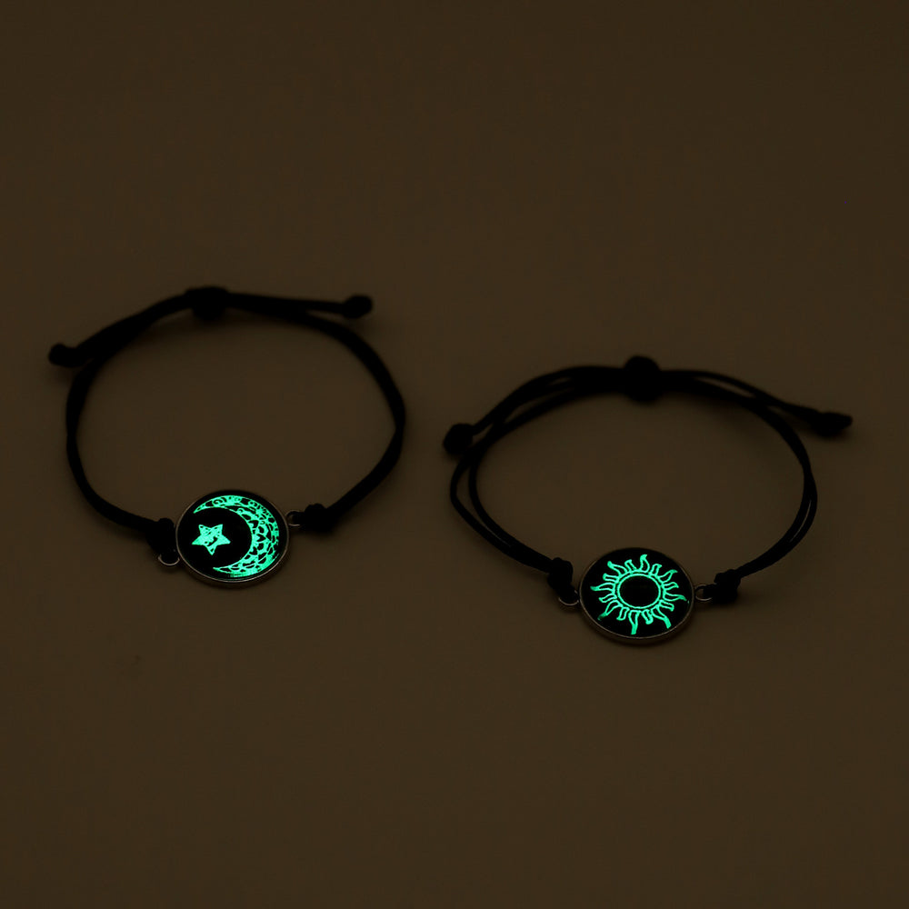 Sun And Moon Lovers Time Stone Woven Hand Strap - EX-STOCK Canada