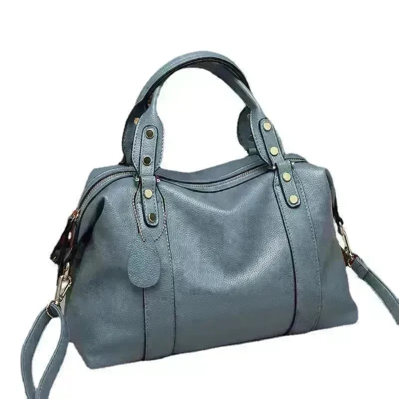 Fashion Boston Shoulder Bag Women's Handbags Retro Rivet Design Personalized Crossbody Bags - EX-STOCK CANADA