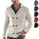 Men's Fashion Solid Color Lapel Long Sleeve Knit Jacket EX-STOCK Canada 