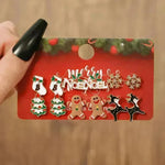 Christmas Stud Combination Suit Snowflake Elk Earrings - EX-STOCK CANADA