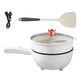 Electric Hot Pot Non-Stick Frying Pan Portable Rapid Noodles Cooker With Long Handle Steamer Spatula Dual Power Control Overheat Dry-Boil Protection For College Dorm Room Essential EX-STOCK