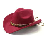 Sombrero de metal de estilo étnico Gat de la copa de mezclilla occidental