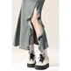 Irregular Half-length Split Denim long Skirt - EX-STOCK CANADA