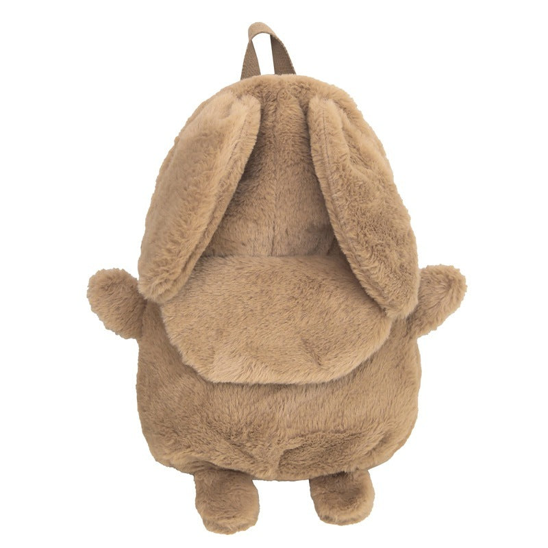 Autumn And Winter Plush Backpack With Large Capacity EX-STOCK