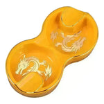 Portable 8-shaped Double Smoke Groove Ceramic retro Cigar Ashtray - EX-STOCK CANADA