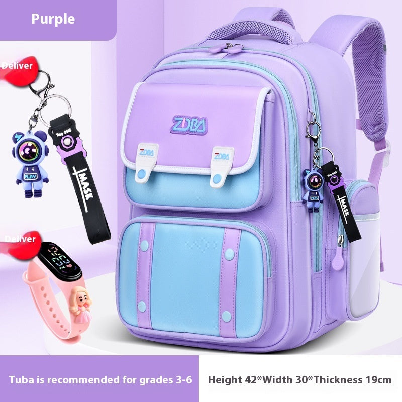 Schoolbag Boy Elementary School Students Three Four To Six Grade EX-STOCK