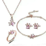 4pcs Women Jewelry Sets