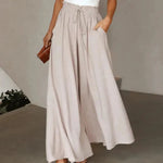 Printed Comfortable Casual High Waist  Wide-leg Floral Palazzo Trousers women
