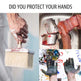 1 00pcs Black Disposable Nitrile Gloves Mechanic Blend Powder Free Industry--XL 