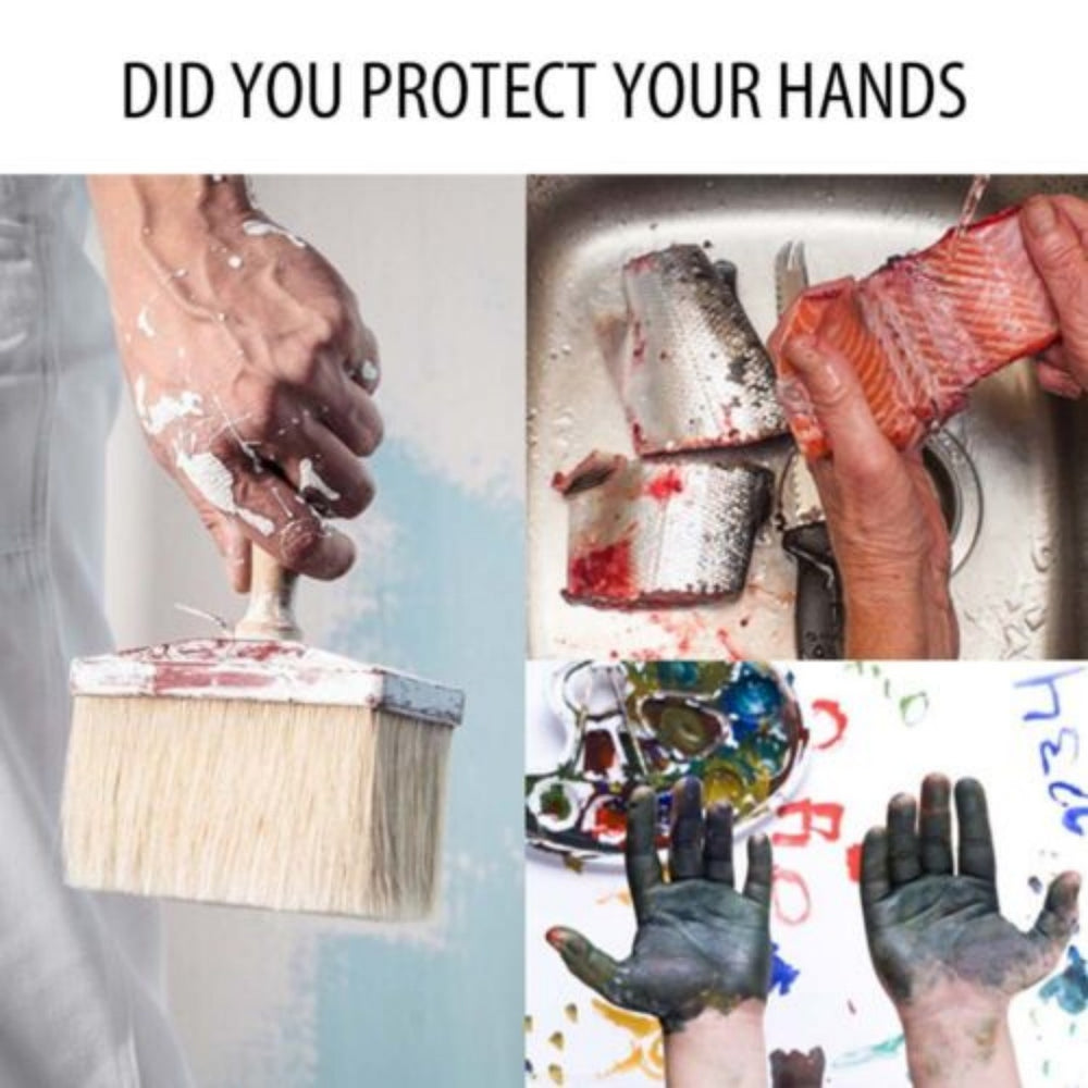 1 00pcs Black Disposable Nitrile Gloves Mechanic Blend Powder Free Industry--XL 
