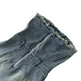 Design Waist-tight Tube Top Raw Edge Denim jeans mini club Dress - EX-STOCK CANADA
