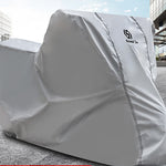 Motorcycle & Electric Scooter Waterproof Cover — Black & Silver | S–2XL