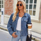 Slim Fit Washed Short Long Sleeved Denim Jacket Top For Women EX-STOCK Canada 
