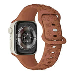 Embossed Rose Silicone Watch Strap