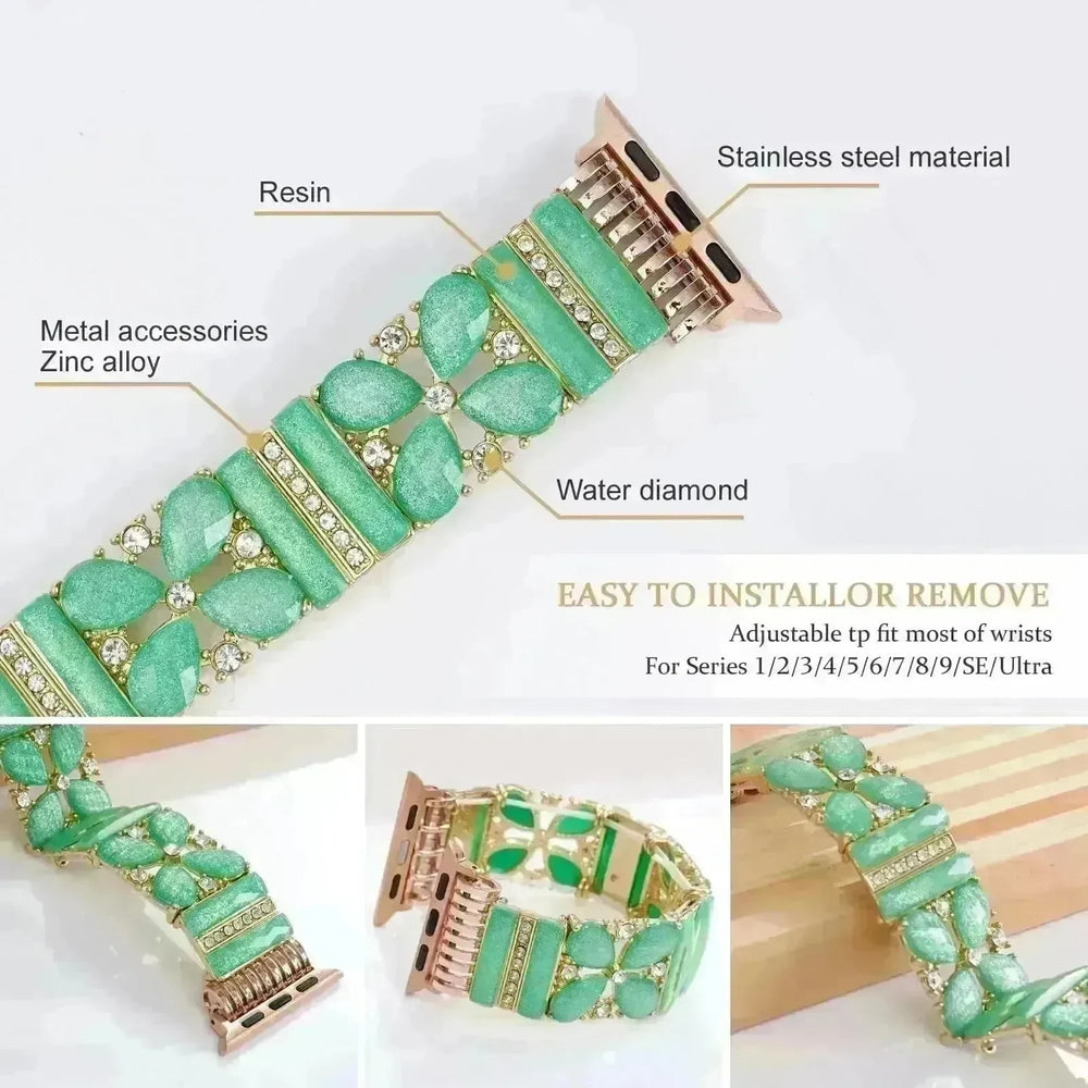 Strap Green Jewelry Watch Band Bracelet women - EX-STOCK CANADA