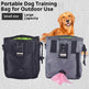 Portable Pet Treat Training Pouch – Clip-On Dog Snack Bag (Black / Gray)
