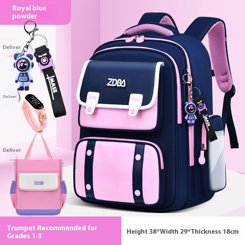 Schoolbag Boy Elementary School Students Three Four To Six Grade EX-STOCK