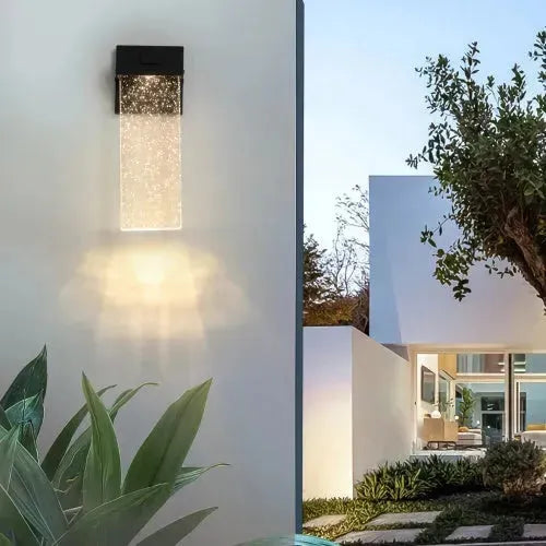 Outdoor Waterproof Transparent LED Crystal Wall Light Supports Many Types Of Bulb-2 Packs - EX-STOCK CANADA