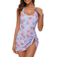 Printed Girls' Skirt Style One-piece Swimsuit Covers The Belly And Makes You Look Slim And Quick Drying EX-STOCK