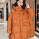 Plus-size Down Jacket In Anhui Red Casual Fashionable Extra-thick And Super Warm - EX-STOCK Canada