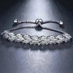 Pulsera de circón de ojo de caballo de moda para mujeres