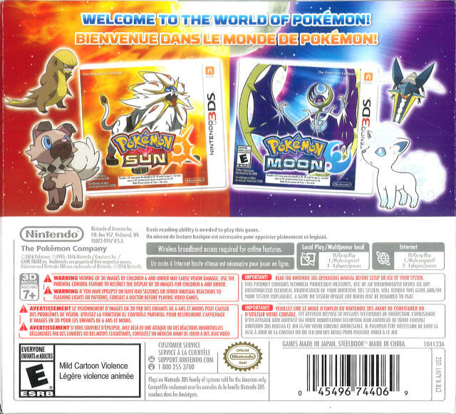 Pokémon Moon & Sun Dual pack Steel Limited Edition 