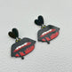 Halloween Day Ornament Colorful Ghost Eyes Funny Acrylic Earrings For Women - EX-STOCK Canada