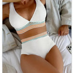 High Waist Split Bikini Solid Color - EX-STOCK CANADA