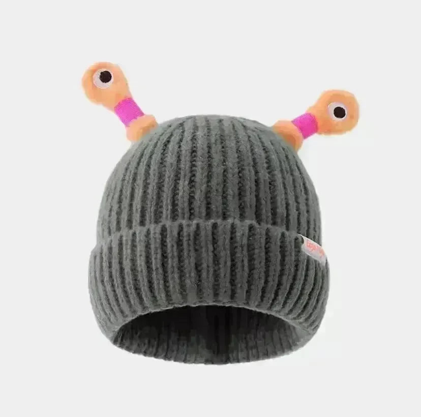 New Cute Luminous Fall Winter Warm Ear Protection Wool Cartoon All-matching Knitted Beanie Hat - EX-STOCK CANADA